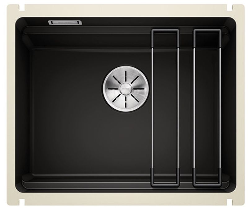 Blanco Etagon 500-U lavello in ceramica 54x45.6 cm nero 525155
