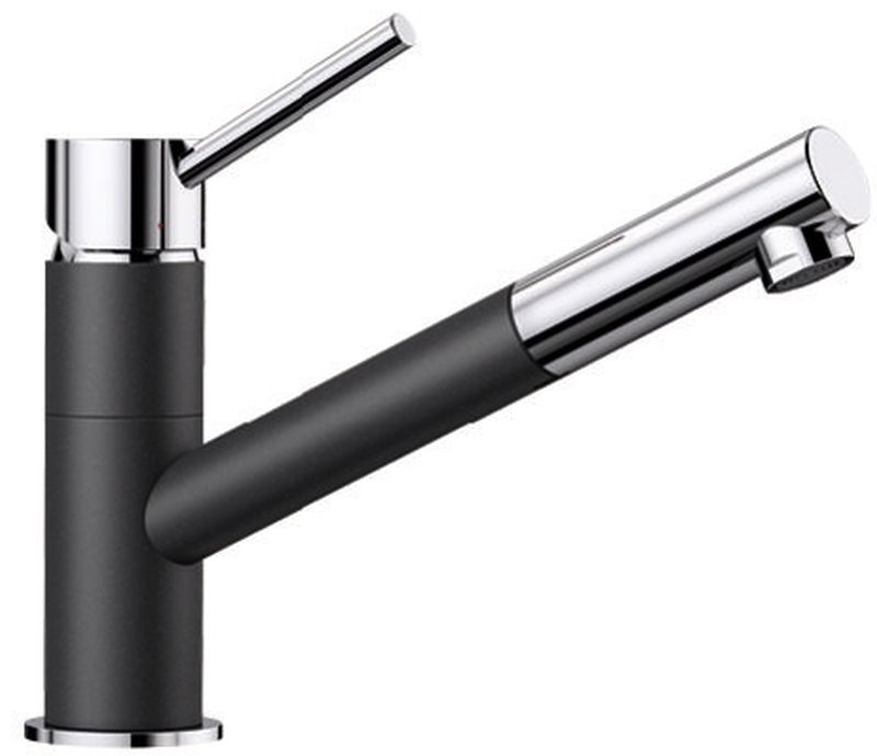 Blanco Kano-S rubinetto da cucina verticale cromo-antracite 525038