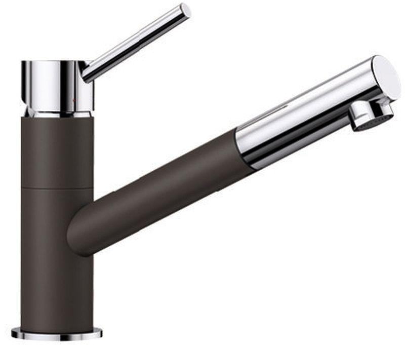 Blanco Kano-S rubinetto da cucina verticale cromo-marrone 525043