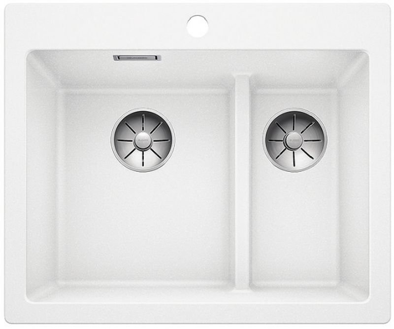 Blanco Pleon 6 Split lavello in granito 61.5x51 cm bianco 521693