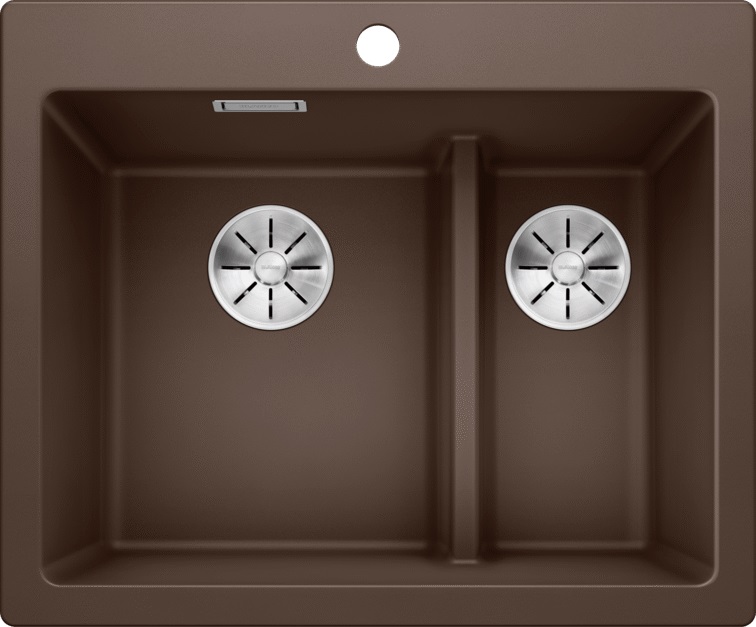 Blanco Pleon 6 Split lavello in granito 61.5x51 cm marrone 521698