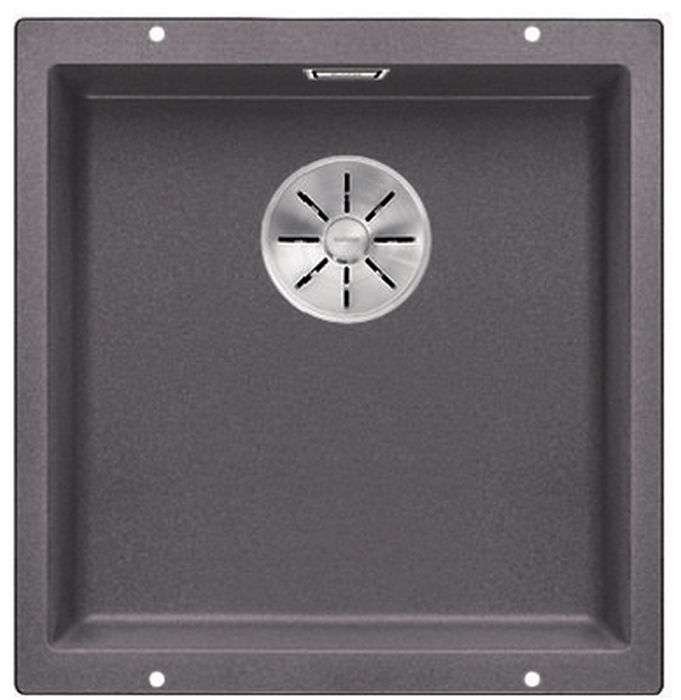 Blanco Subline 400-U lavello in granito 40x40 cm grigio/grafite/inox 523423
