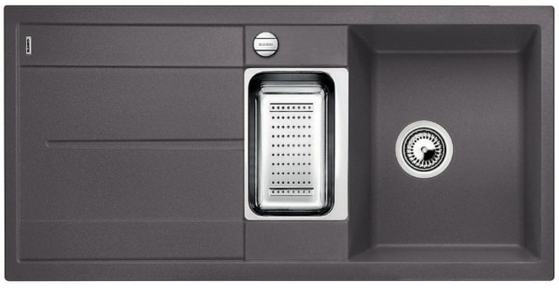 Blanco Metra 6 S lavello in granito 100x50 cm grigio/grafite/inox 518877