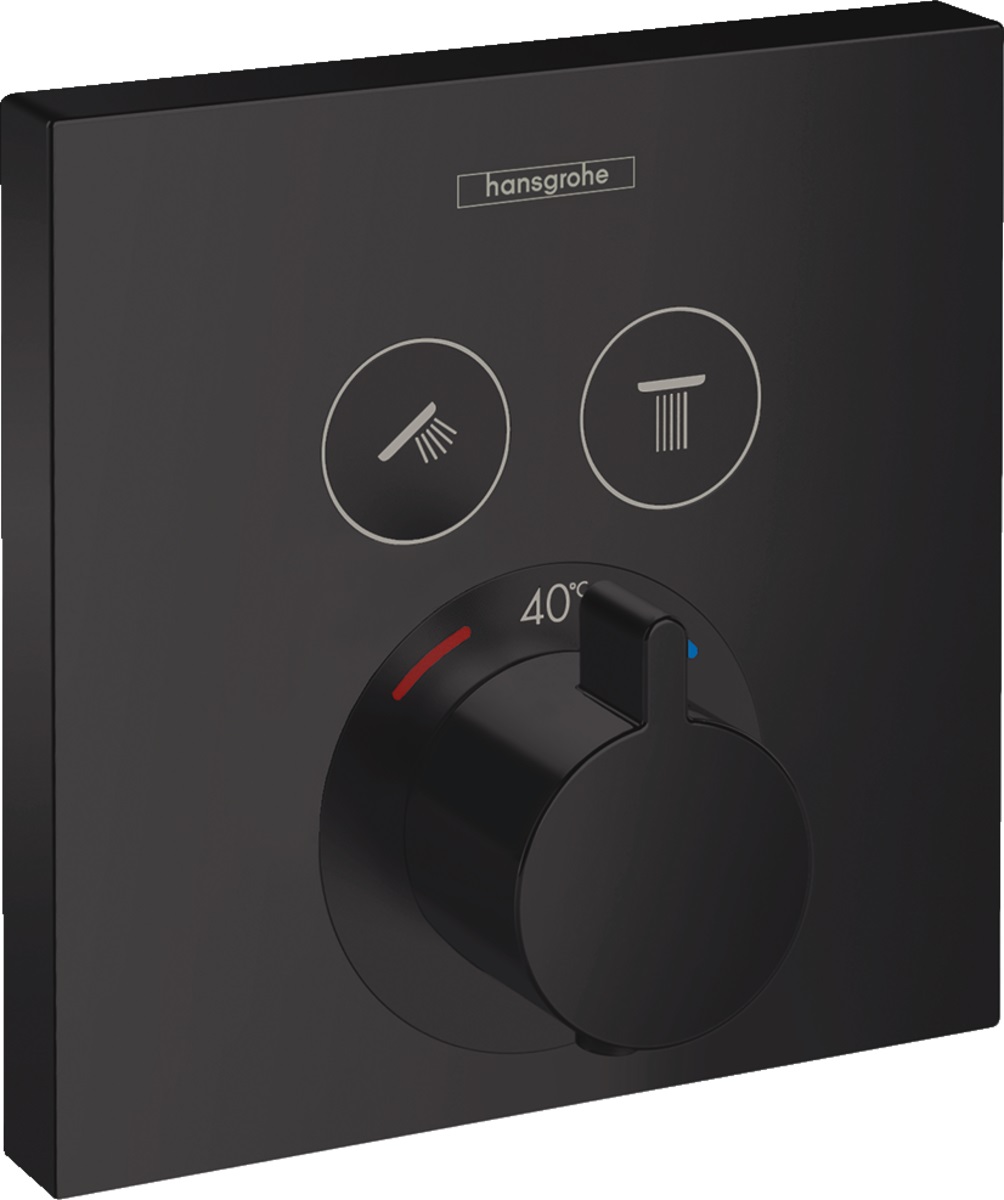 Hansgrohe ShowerSelect rubinetto per vasca e doccia da incasso con termostato nero 15763670