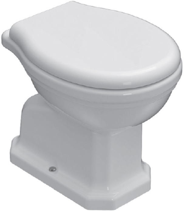 Globo Paestum vaso wc a terra bianco PA001.BI