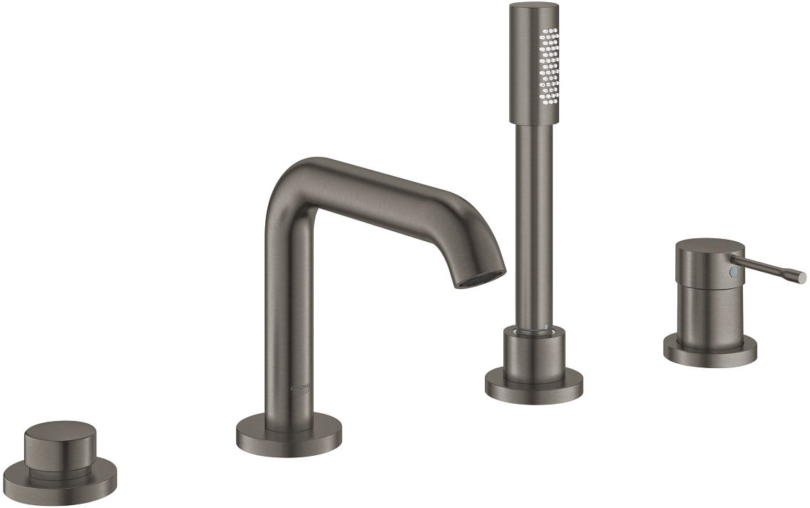 Grohe Essence rubinetto per vasca e doccia bordo vasca Brushed Hard Graphite 19578AL1