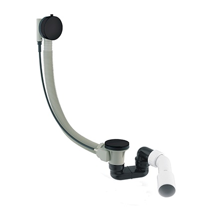 Omnires sifone per vasca da bagno nero TK104-PLUS-3.43+64-SBL