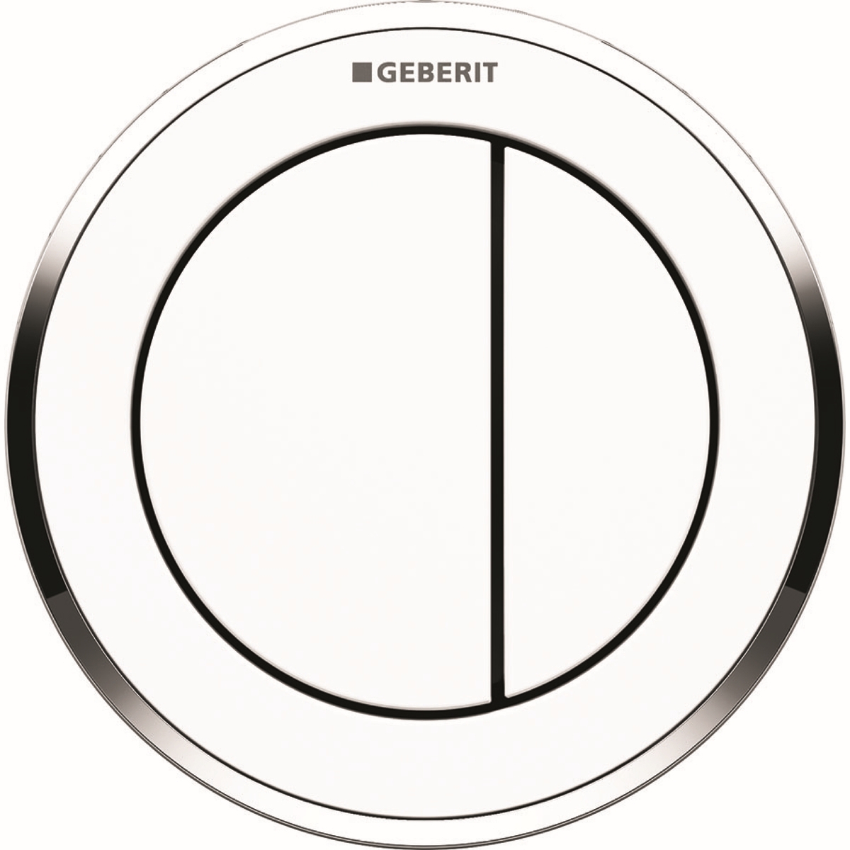Geberit Typ 10 placca di comando per WC cromo lucido-bianco 116.057.KJ.1