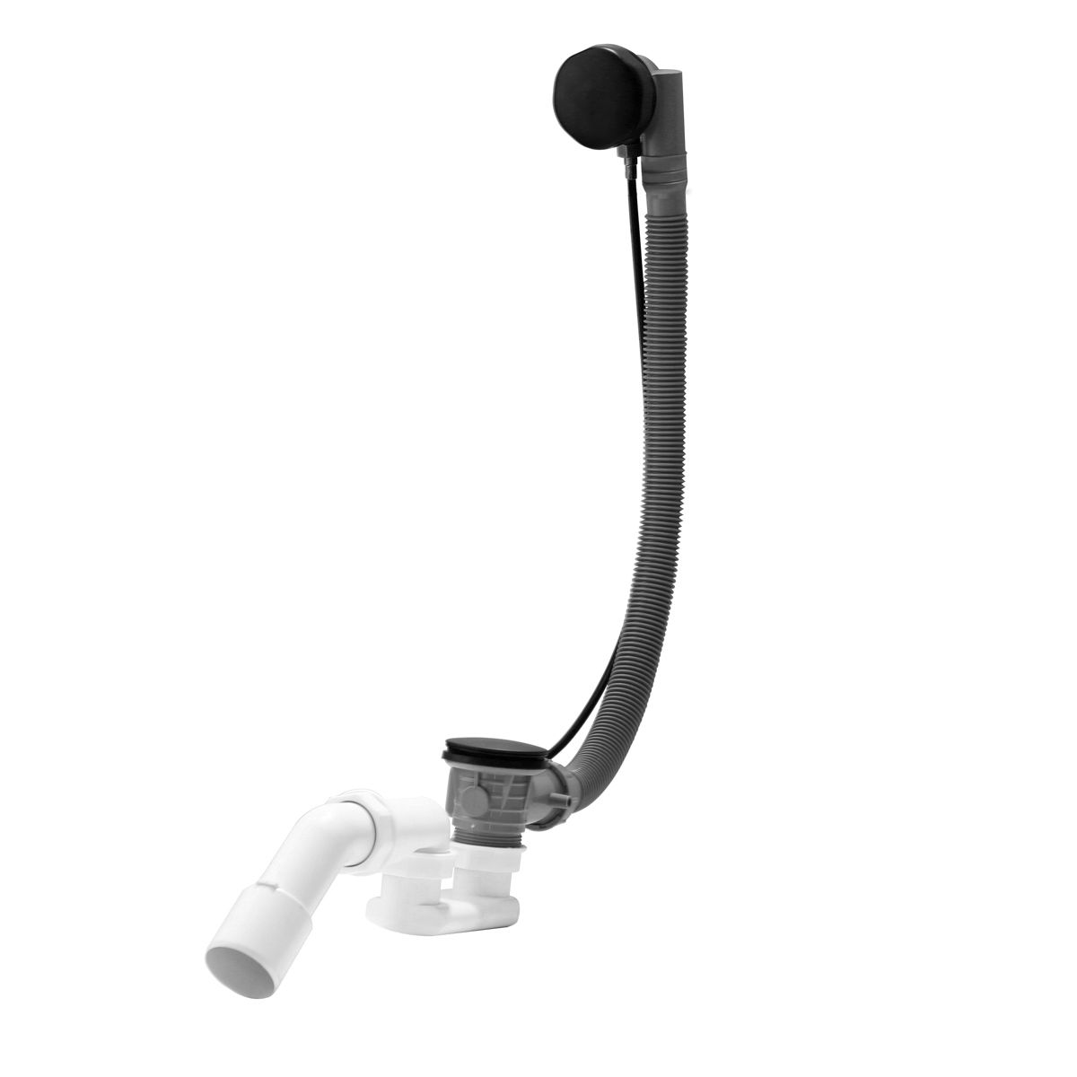 Oltens Oster sifone per vasca da bagno nero opaco 03001300