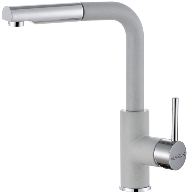 Alveus Siros rubinetto da cucina verticale grafite/grigio 1129044