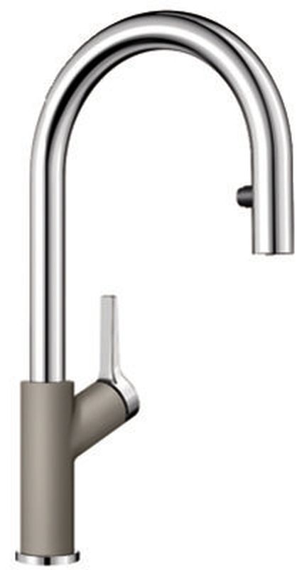 Blanco Carena-S Vario rubinetto da cucina verticale cromo-marrone 521376
