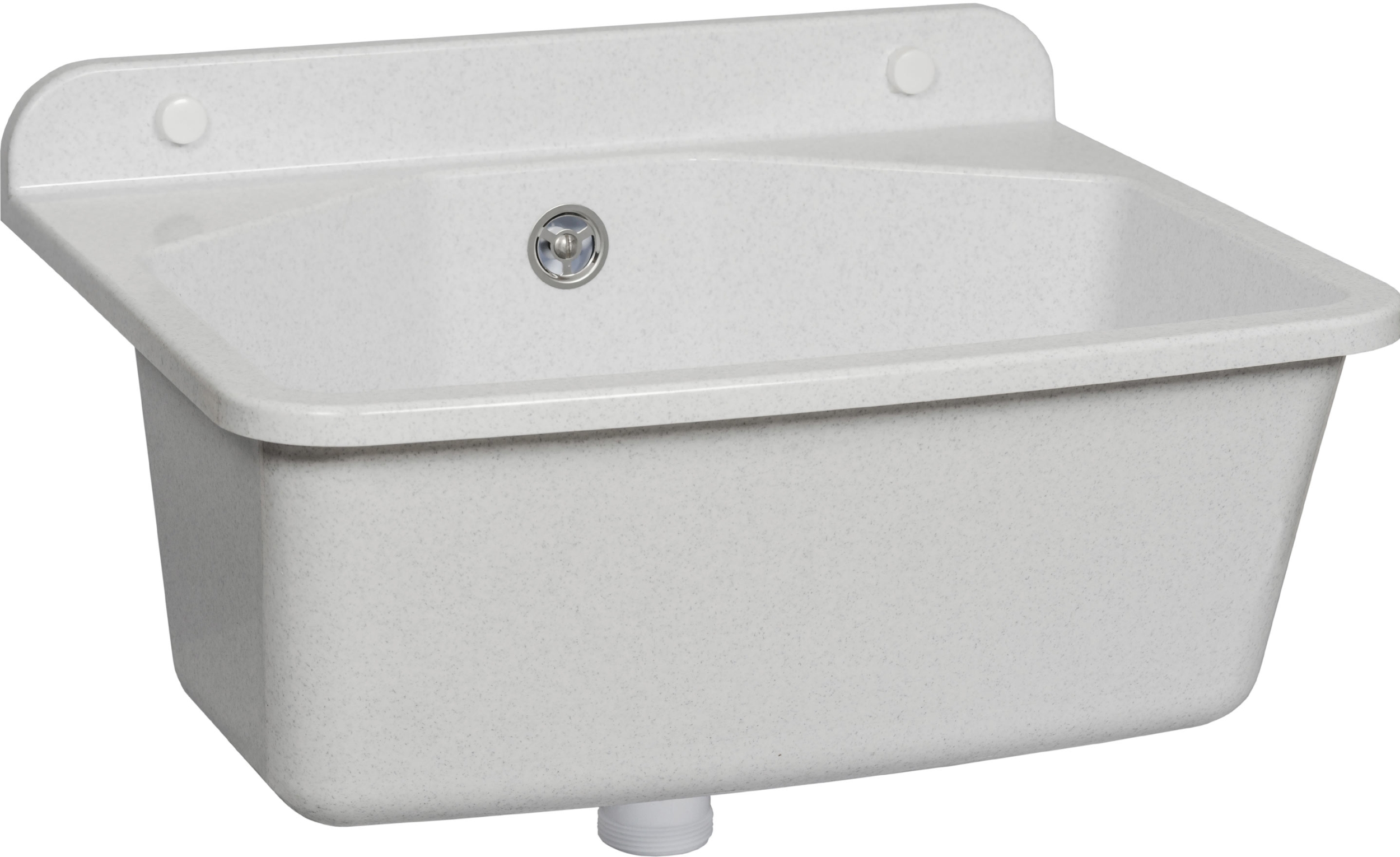 Ferro lavello industriale a 1 vasca 46x37 cm plastica DRK37/46W