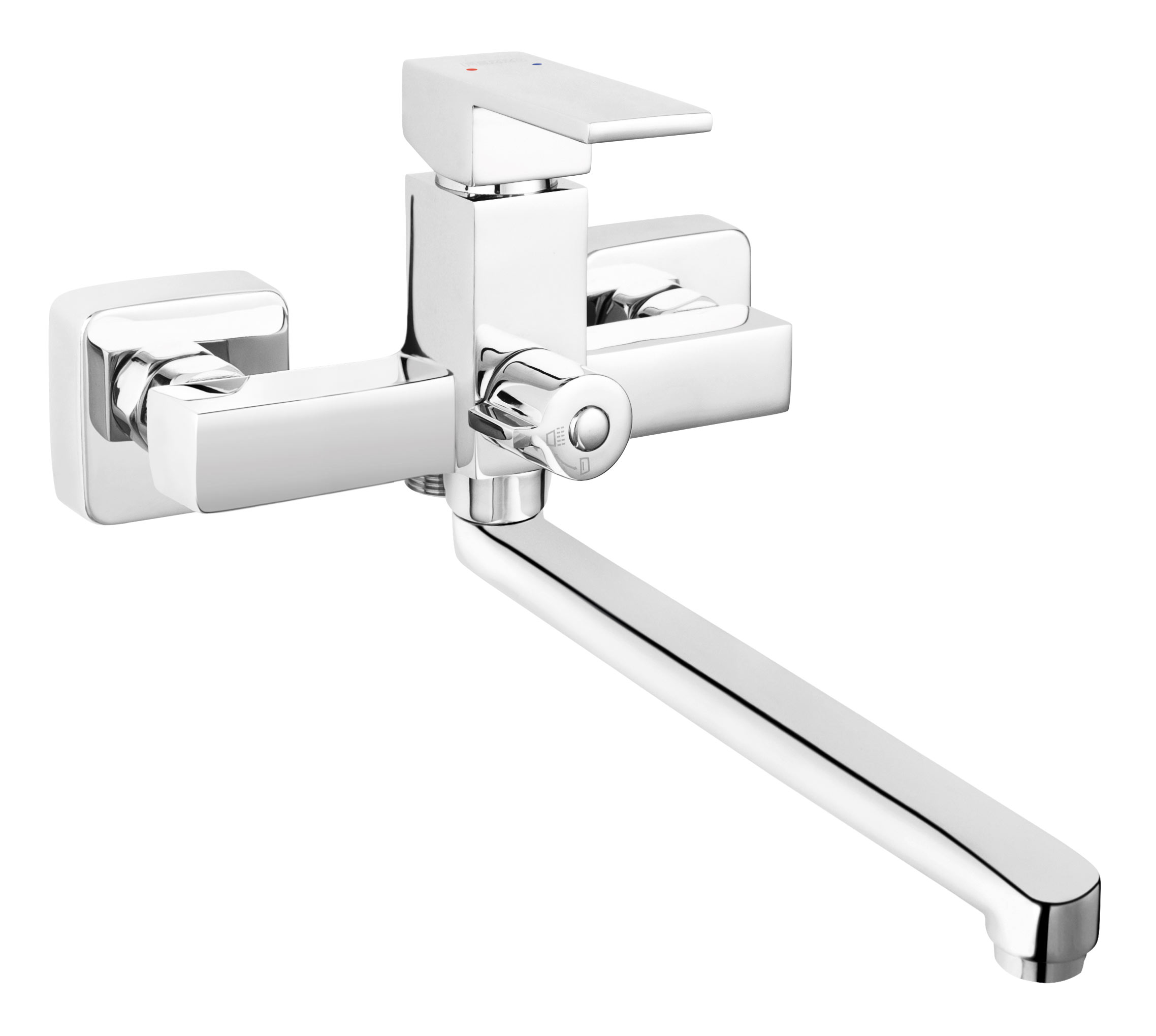 Ferro Zicco rubinetto per lavabo a parete cromo BZI3A