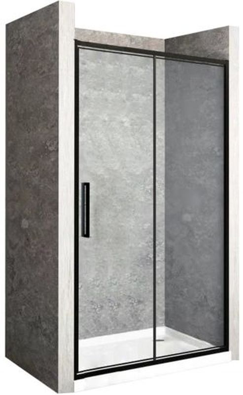 Rea Rapid Fold porta doccia 100 cm pieghevole nero semiopaca/vetro trasparente REA-K6420