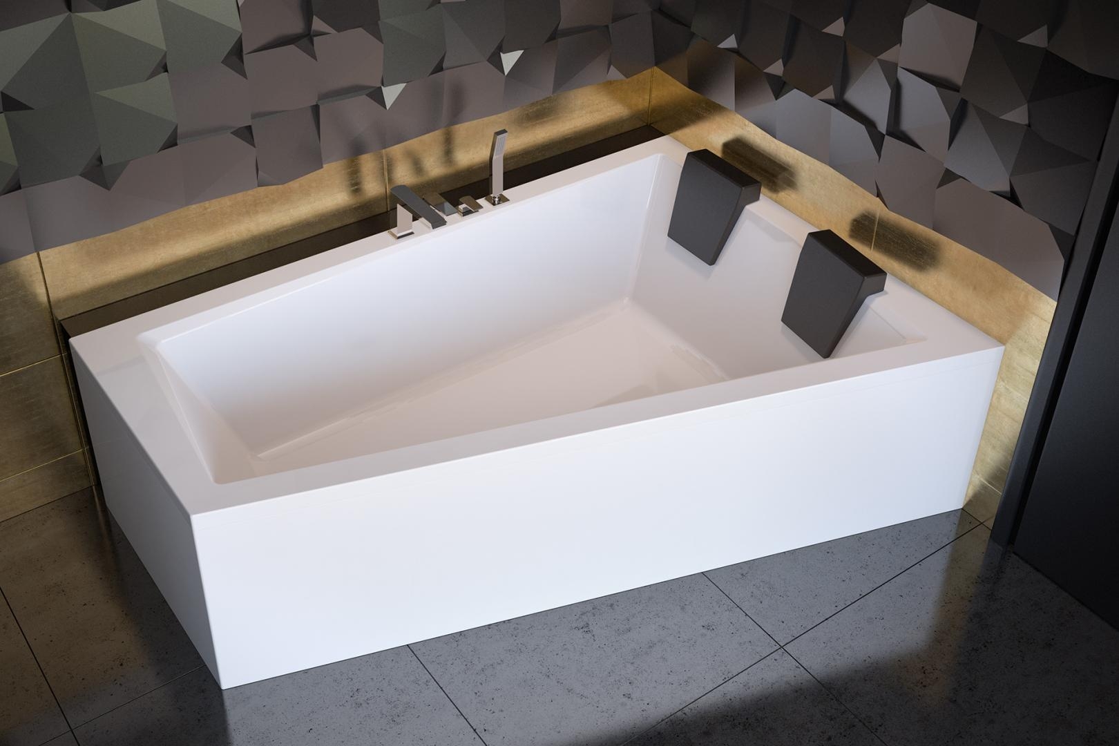 Besco Intima vasca da bagno angolare 180x125 cm destra bianco #WAID-180-NP