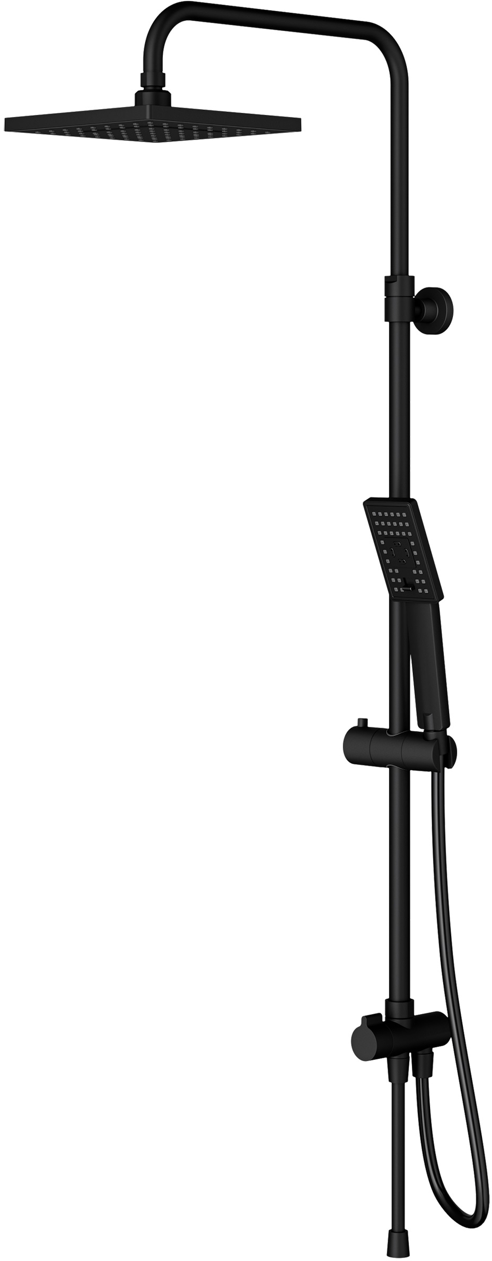 Omnires JimJim set doccia a parete con soffione nero SYSJIMJIMBL