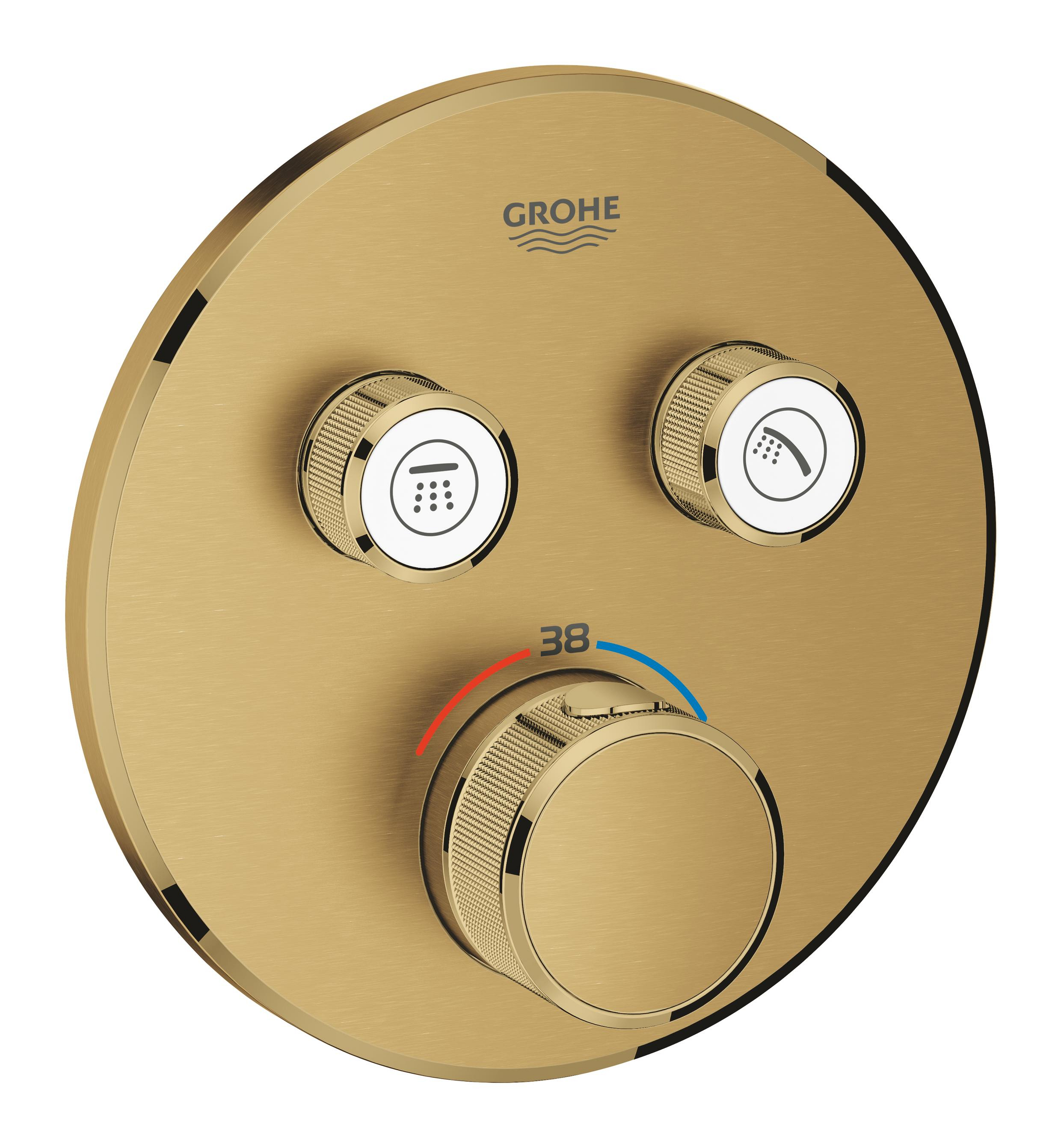 Grohe Grohtherm SmartControl rubinetto per vasca e doccia da incasso con termostato Brushed Cool Sunrise 29119GN0