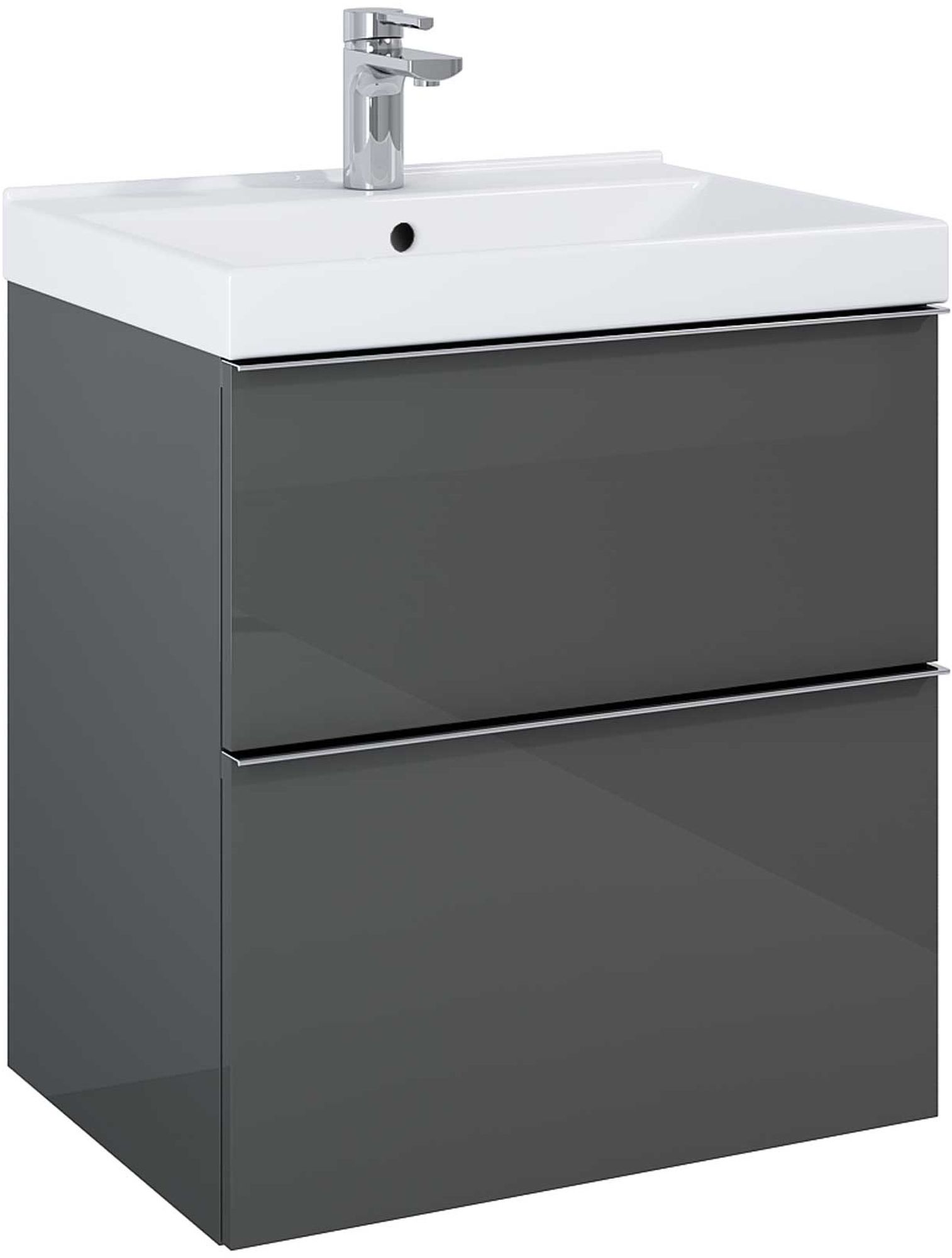 Elita Look armadietto 60x44.9x63.5 cm sottolavabo sospeso antracite RE010601026610