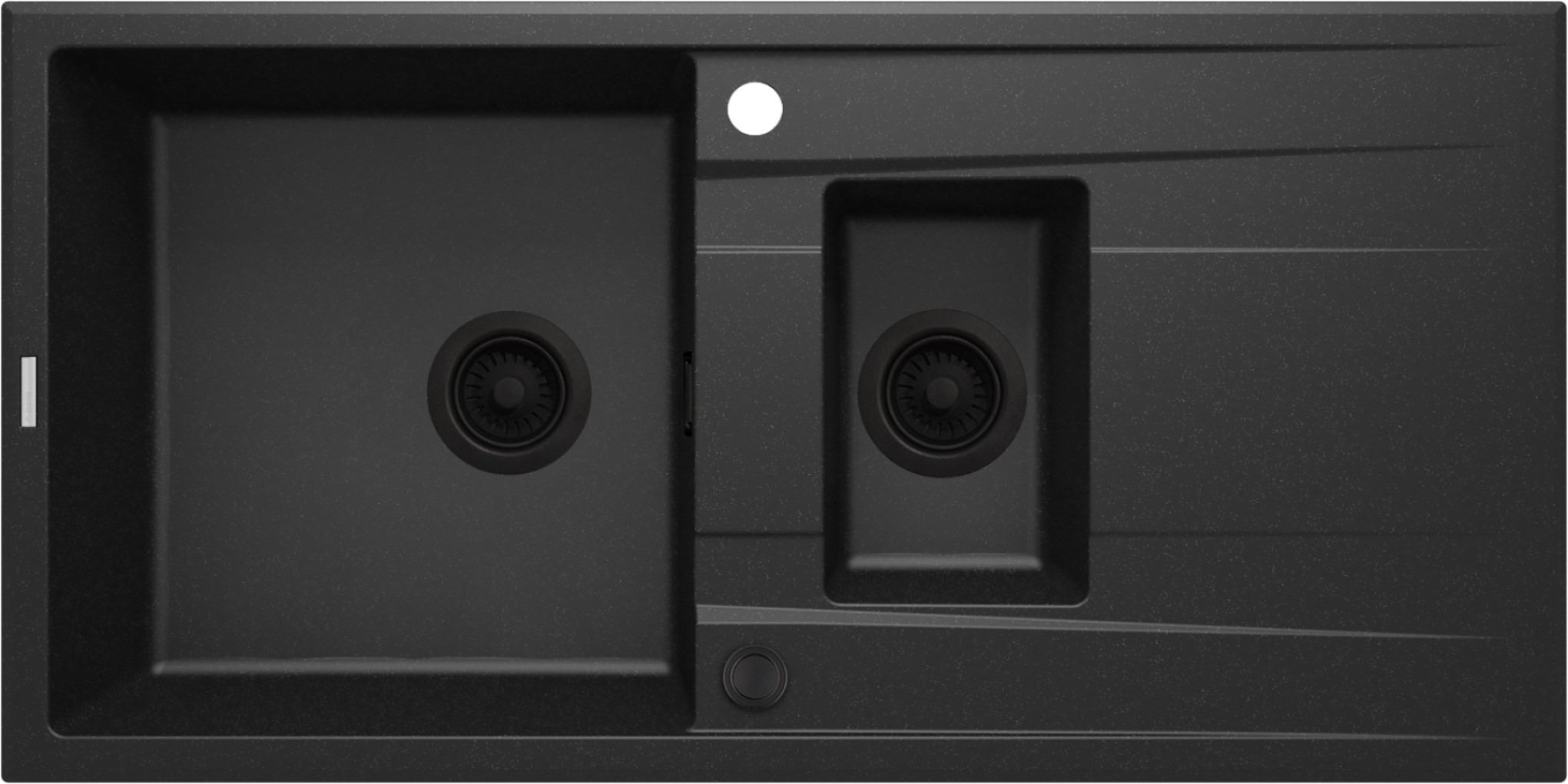 Deante Eridan lavello in granito 100x50 cm grigio/grafite/inox ZQE_G513