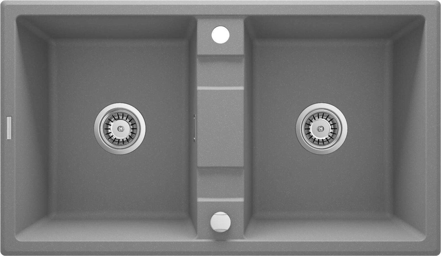 Deante Eridan lavello in granito 86x50 cm grigio/grafite/inox ZQE_S203