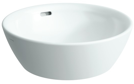 Laufen Pro B lavabo 42x42 cm rotonda da appoggio bianco lucida H8129620001091