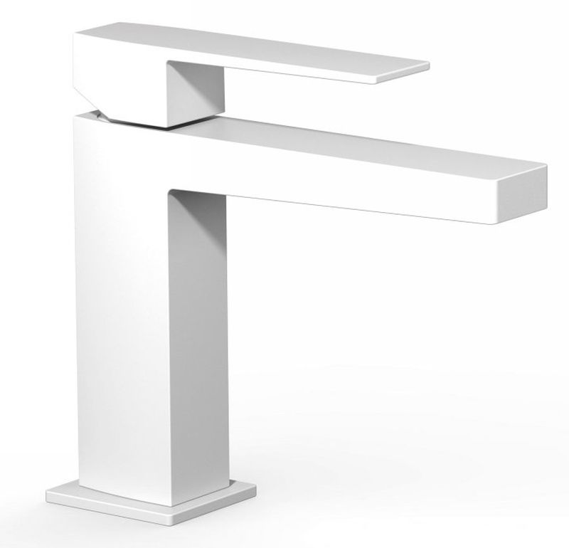 Tres Slim Exclusive rubinetto per lavabo verticale bianco 202.103.01.BM