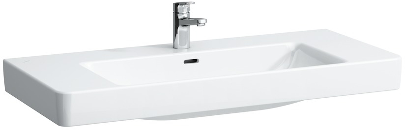 Laufen Pro S lavabo 105x46 cm rettangolare a parete bianco lucida H8139660001041