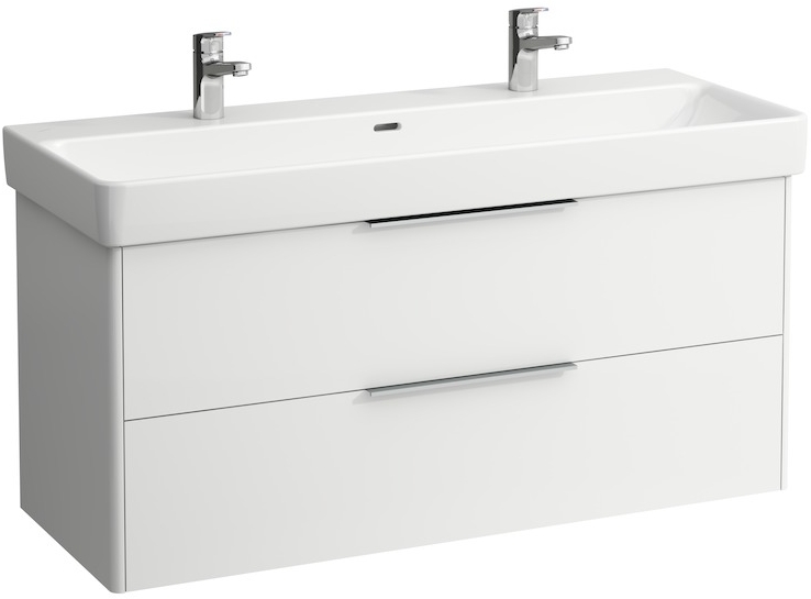 Laufen Pro S lavabo 120x46 cm rettangolare a parete bianco lucida H8149650001071