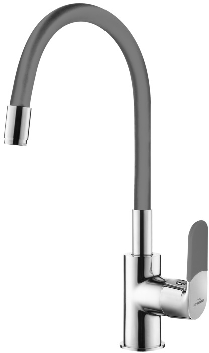 Invena Joga rubinetto da cucina verticale cromo-grafite/grigio BZ-32-L05