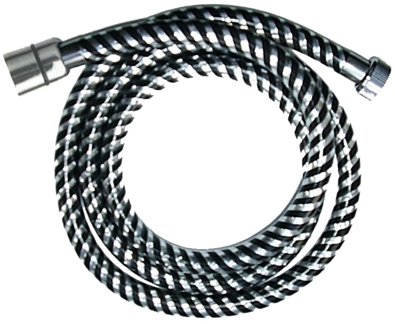 Invena Biflex flessibile doccia 150 cm cromo-nero AW-30-J04