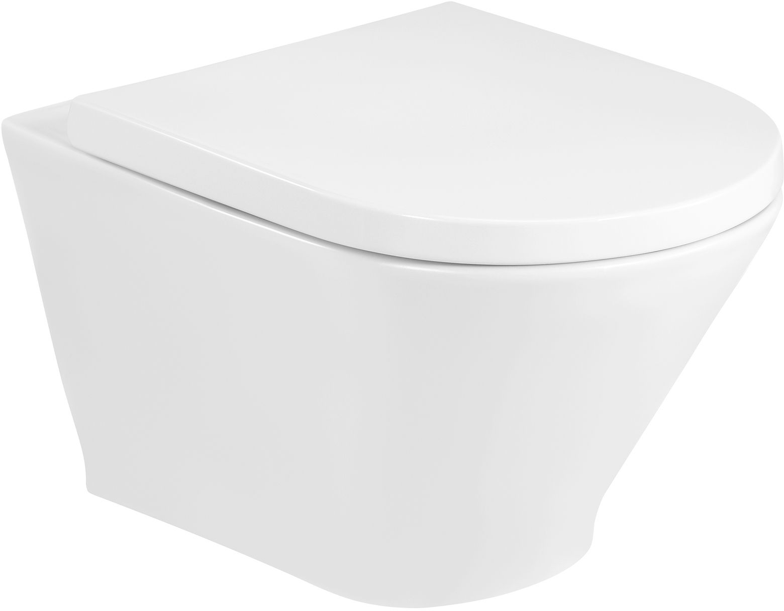 Roca Gap Round vaso wc con copriwater a discesa lenta sospeso senza brida bianco A34H0N2000