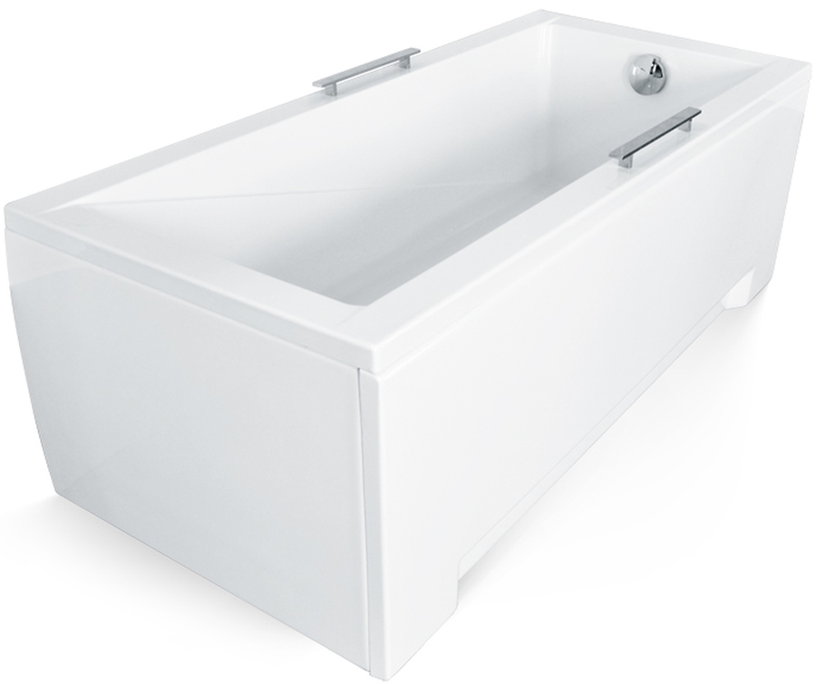 Set vasca da bagno rettangolare Besco Modern #WAM-130-MO, rivestimento per vasca da bagno Besco #OAP-130-UNI