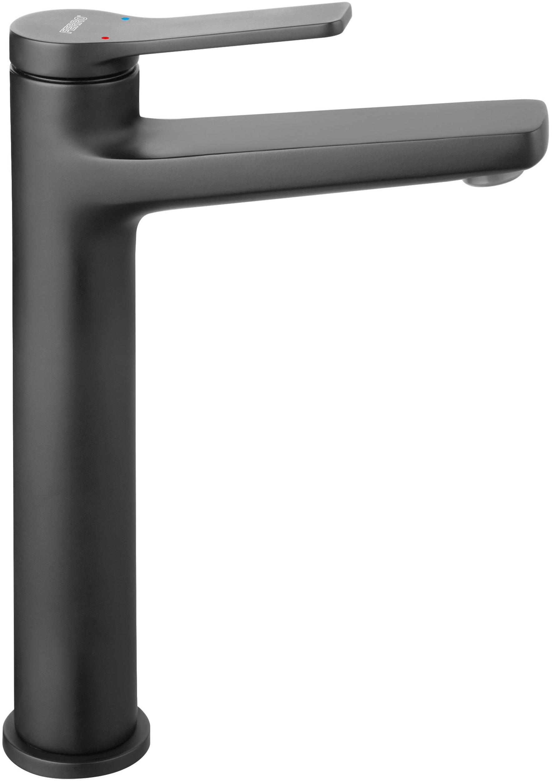 Ferro Stratos Black rubinetto per lavabo verticale nero BSC2LBL