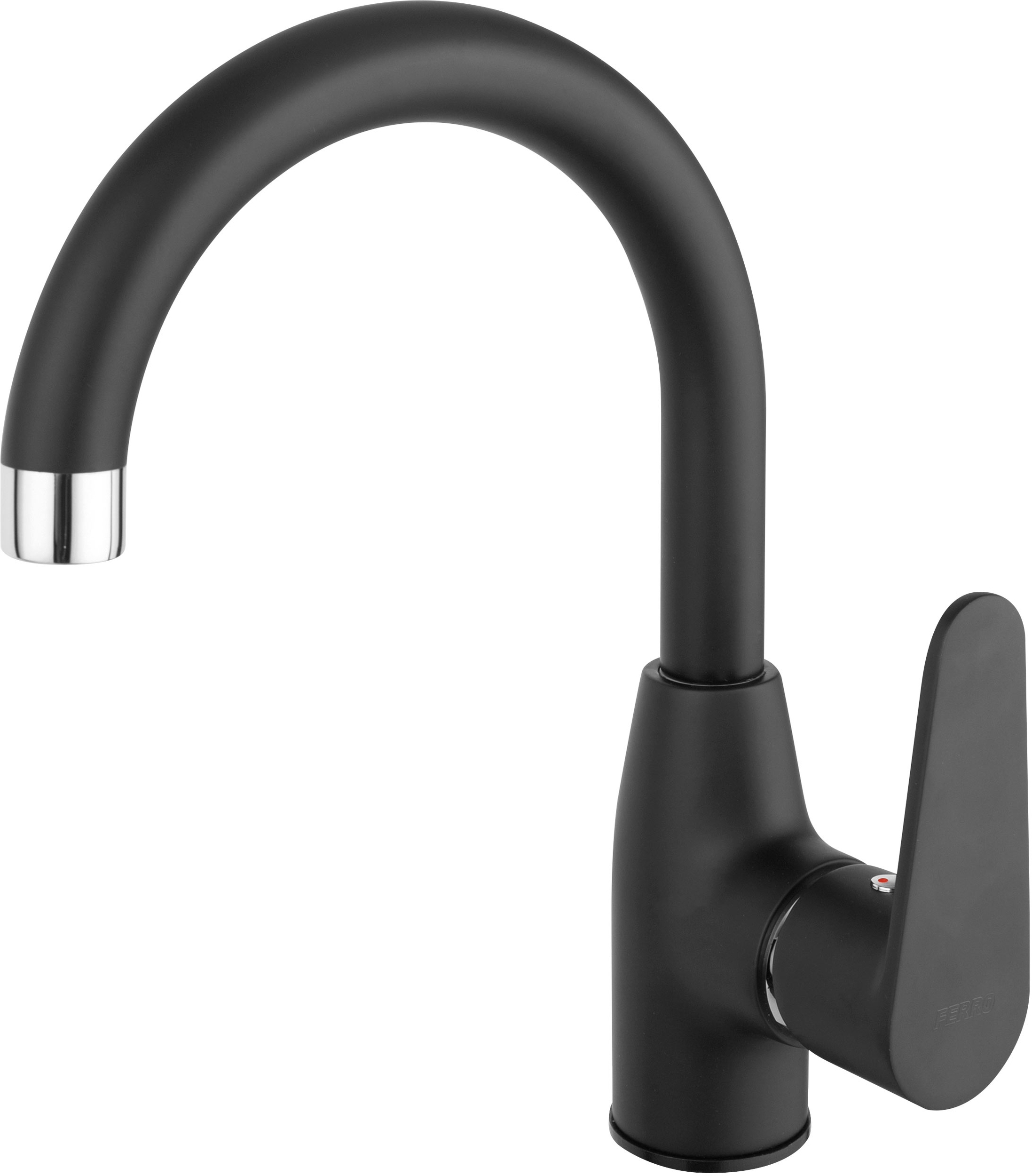 Ferro Algeo rubinetto per lavabo verticale nero BAG2ABL