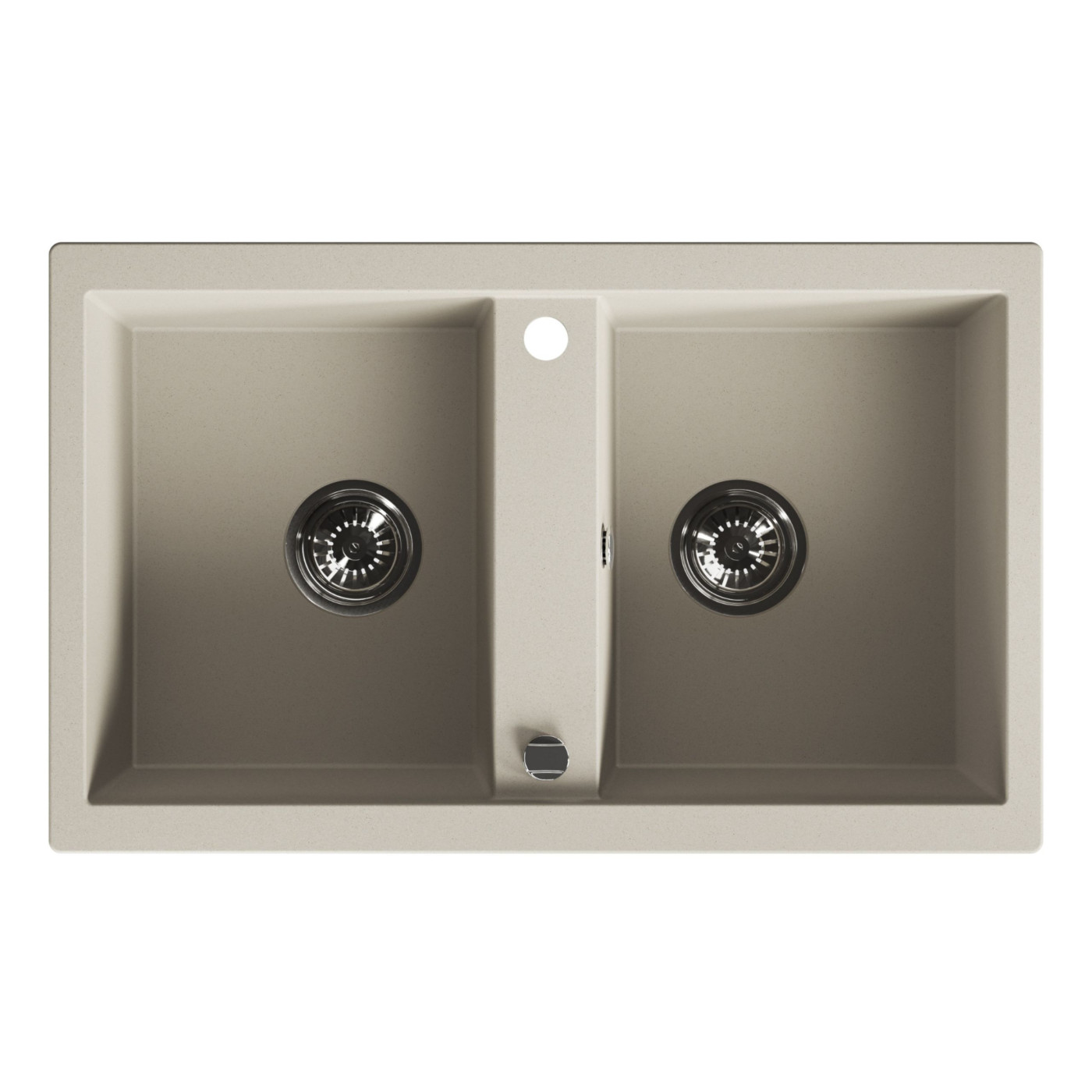 Laveo Barbados lavello in granito 78x48 cm beige SBB420T