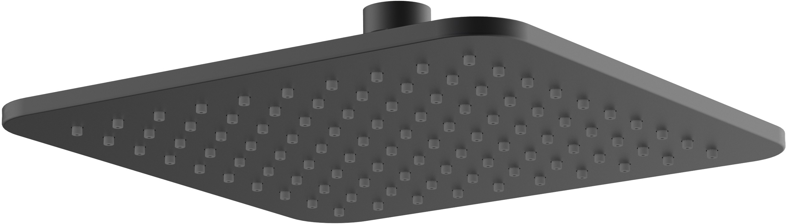 Omnires SlimLine soffione doccia 20x20 cm quadrata nero WG220/OBL