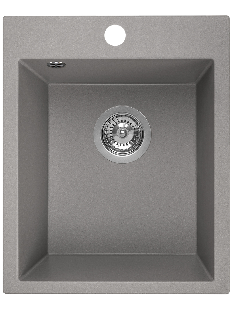 Laveo Chichi lavello in granito 48x39 cm grigio/grafite/inox SBH510T