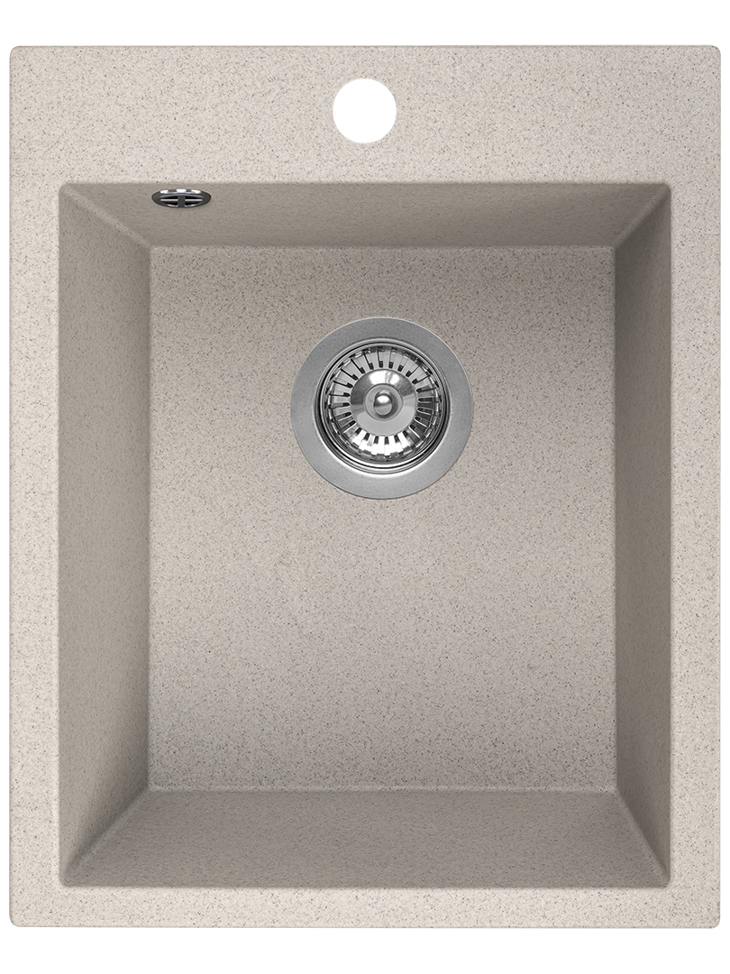 Laveo Chichi lavello in granito 48x39 cm beige SBH410T