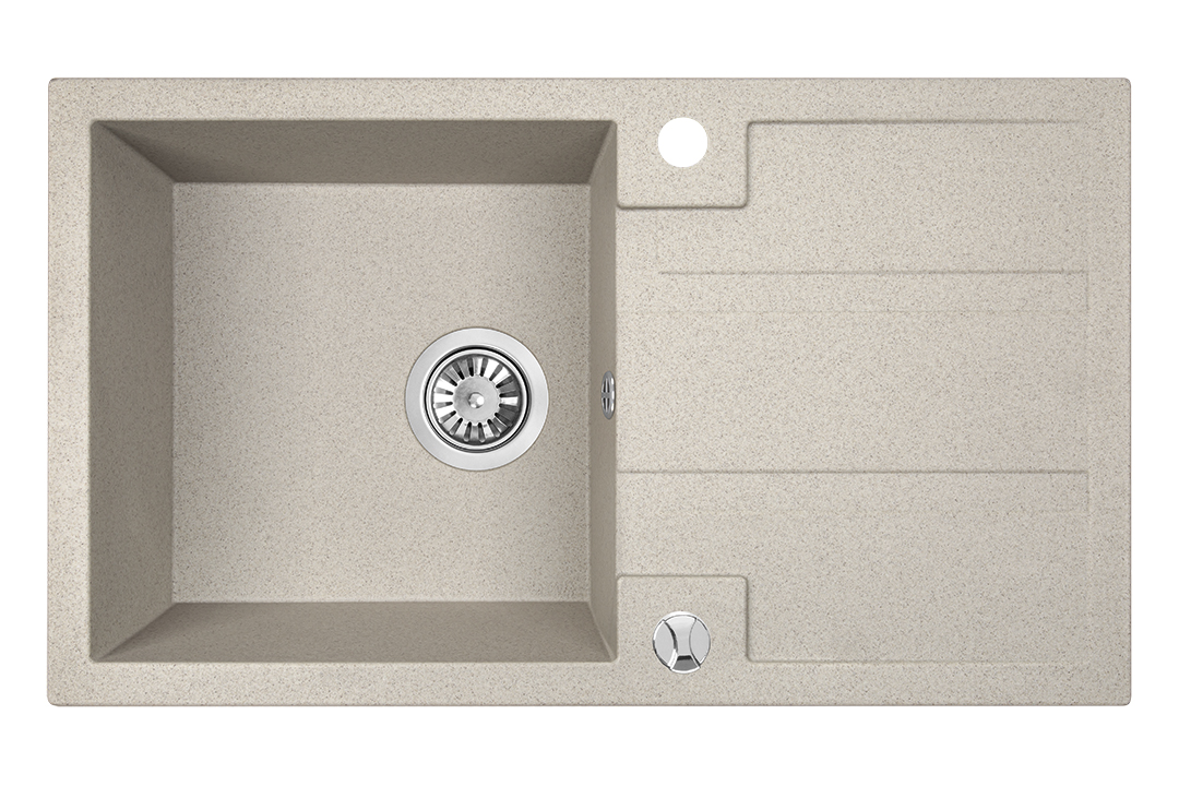 Laveo Barbados lavello in granito 76x44 cm beige SBB411T