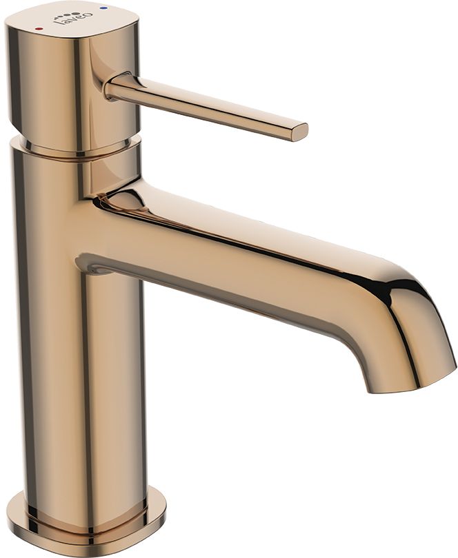 Laveo Pola rubinetto per lavabo verticale oro BAP822D