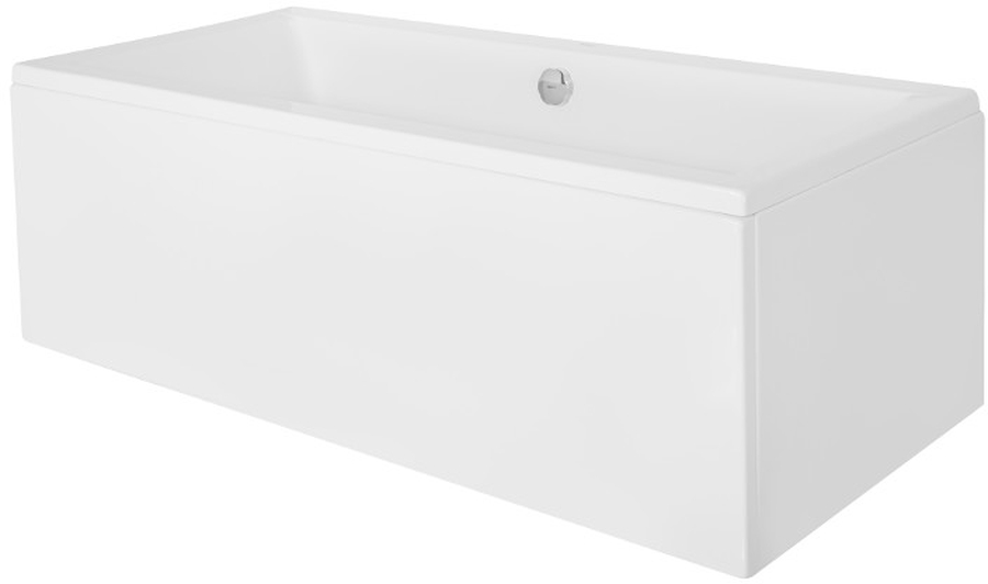 Set vasca da bagno rettangolare Besco Quadro #WAQ-155-PK, rivestimento per vasca da bagno Besco Quadro #OAQ-155-PK