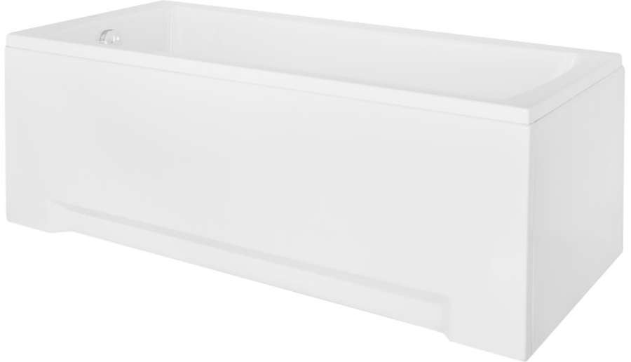 Set vasca da bagno rettangolare Besco Optima #WAO-160-PK, rivestimento per vasca da bagno Besco #OAP-160-UNI