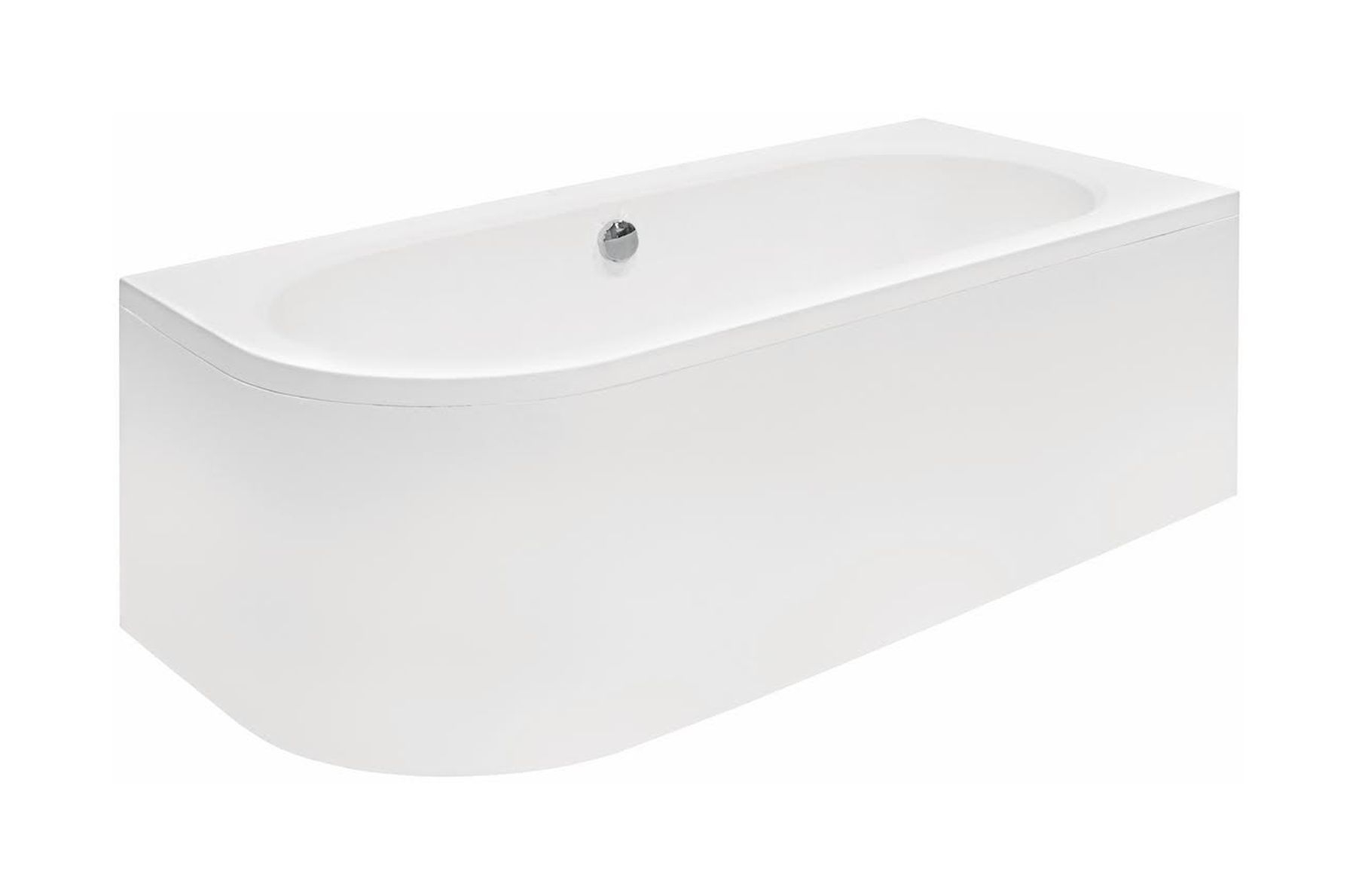 Set vasca da bagno angolare Besco Avita #WAV-170-NP, rivestimento per vasca da bagno Besco Avita OAV-170-NS