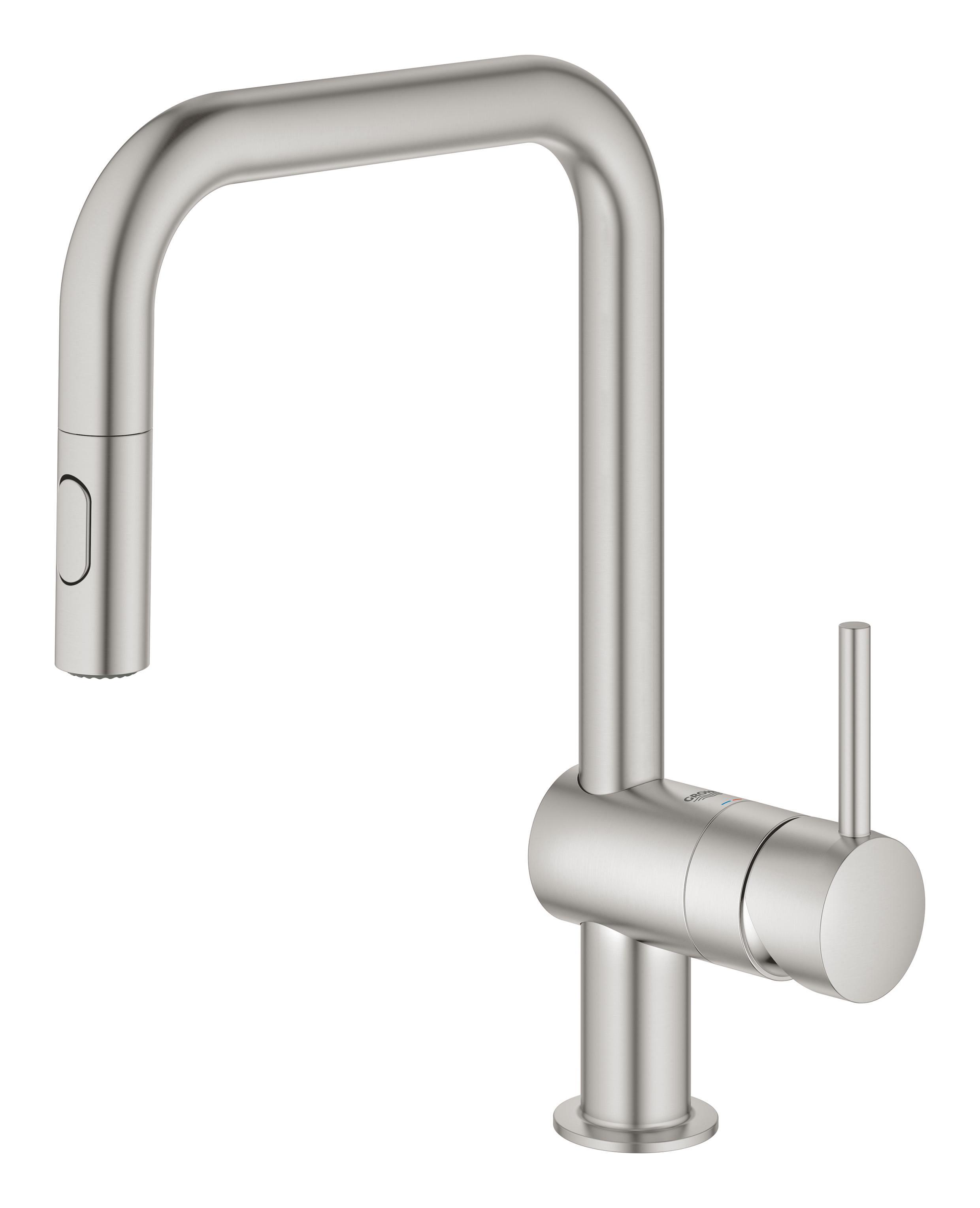 Grohe Minta rubinetto da cucina verticale SuperSteel 32322DC2