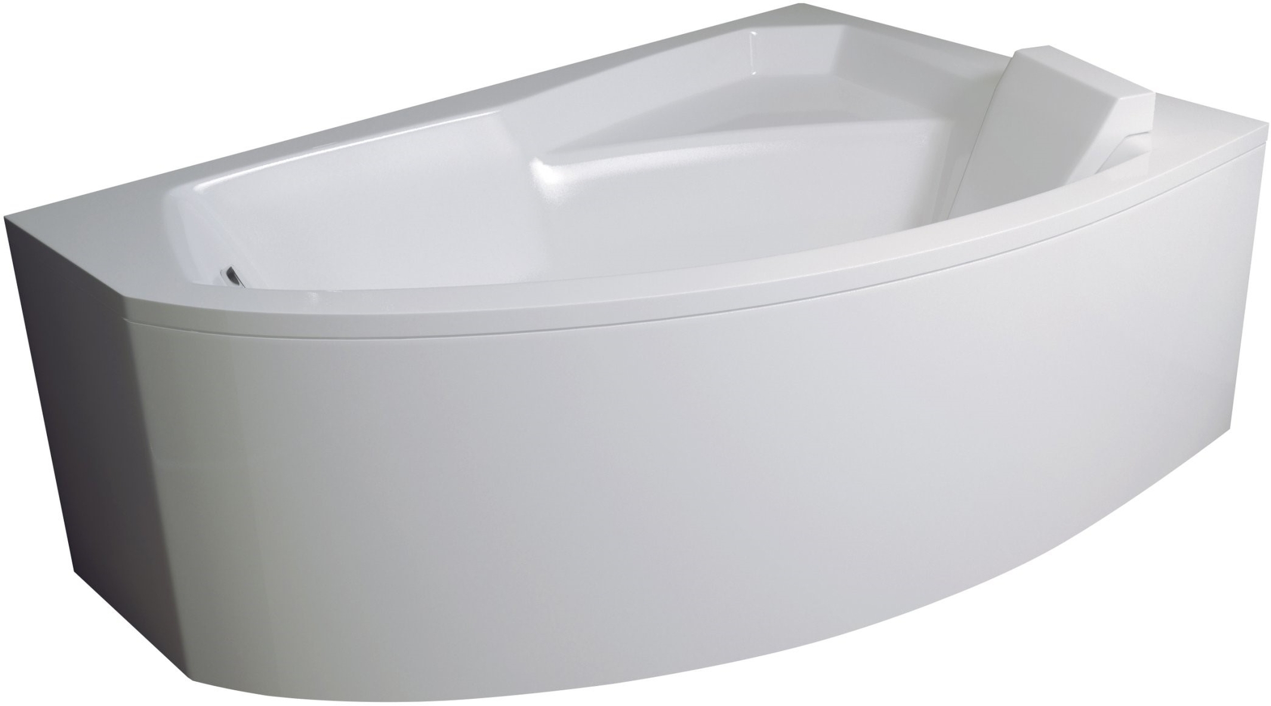 Set vasca da bagno angolare Besco Rima #WAR-130-NP, rivestimento per vasca da bagno Besco Rima OAR-130-NS