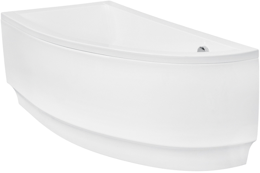 Set vasca da bagno angolare Besco Praktika #WAP-150-NL, rivestimento per vasca da bagno Besco Praktika OAP-150-NL