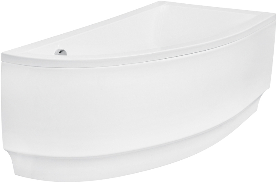 Set vasca da bagno angolare Besco Praktika #WAP-150-NP, rivestimento per vasca da bagno Besco Praktika OAP-150-NP