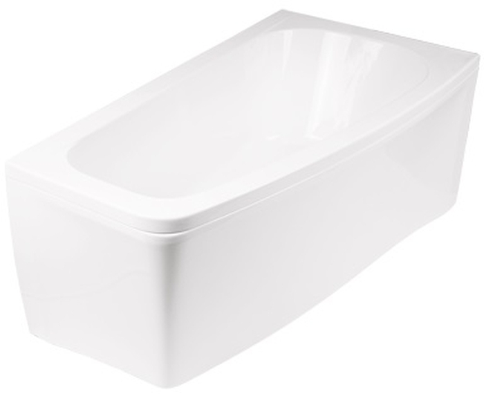 Set vasca da bagno angolare Besco Luna #WAL-150-NP, rivestimento per vasca da bagno Besco Luna OAL-150-NP