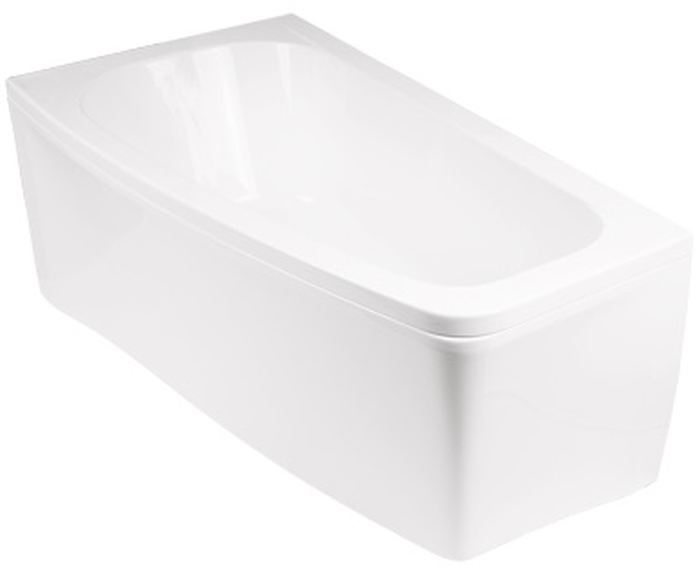 Set vasca da bagno angolare Besco Luna #WAL-150-NL, rivestimento per vasca da bagno Besco Luna OAL-150-NL