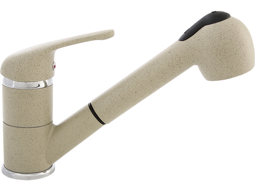 Laveo Daga rubinetto da cucina verticale beige BLG469D